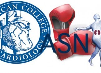 American College of Cardiology Seen Publically Fighting with the American Society of Nephrology Cardio vs Neph