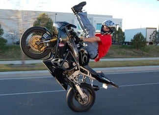 Guy on Motorcycle Looking Forward to Donating His Organs