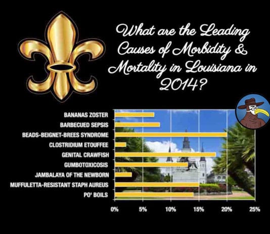 What are the Leading Causes of Morbidity & Mortality in Louisiana in 2014?
