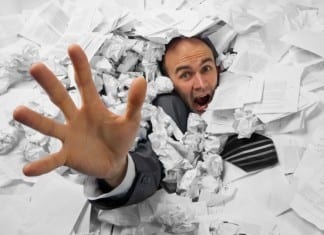 Administrative Storm Andrew to Bring Six Feet of Paperwork hospital admin paperwork