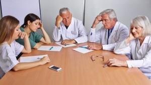 hospital staff meeting