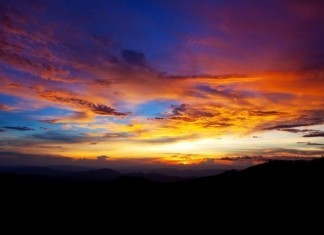 Monday Medicine Rounds Finish Just In Time for Tuesday Medicine Rounds sunset at the hospital