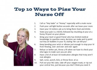 Top 10 Ways to Really Piss Your Nurse Off angry nurse