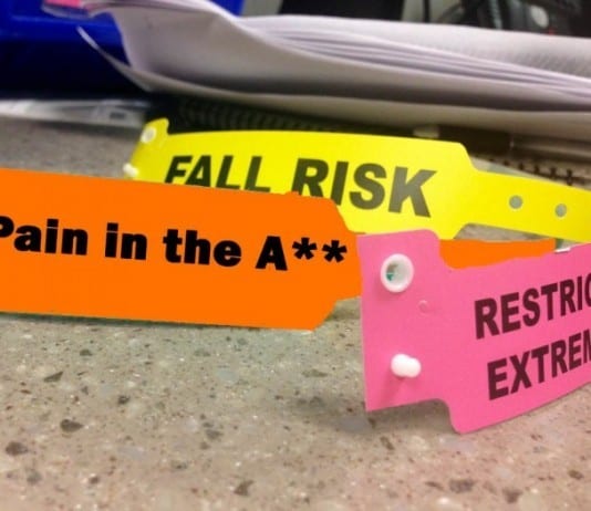 Hospital Wristband Finally Identify ‘Pain in the A**’ Patients wristbands