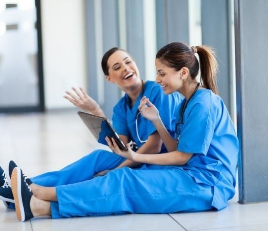 April Fools’ Day Jokes to Play at the Hospital nurses laughing