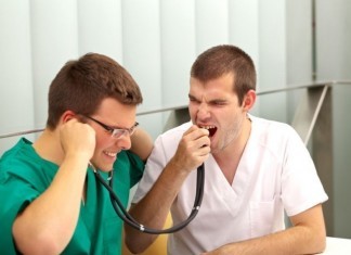 Report from ACP Internal Medicine Conference: Record Attendance by Internists Leaves Surgeons Struggling to Manage Normotension, Euglycemia doctors and surgeons yelling