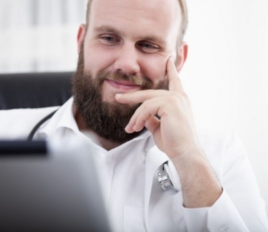 Alternate Phrases for “This is a Very Pleasant…” doctor on computer