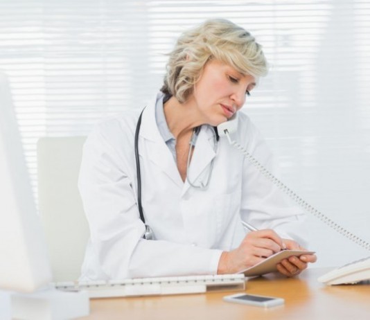 This Patient Really Belongs on Your Service doctor on phone