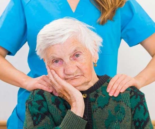 Combative Little Old Lady Requires Record-Breaking 11-to-1 Sitter older patient sundowning