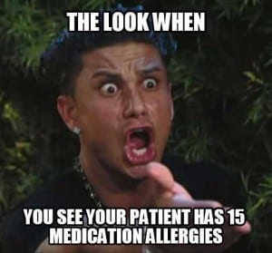 allergies to medications