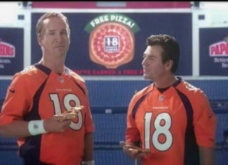 Peyton Manning No Longer Has The Arm Strength to Deliver Papa John’s Pizzas peyton manning