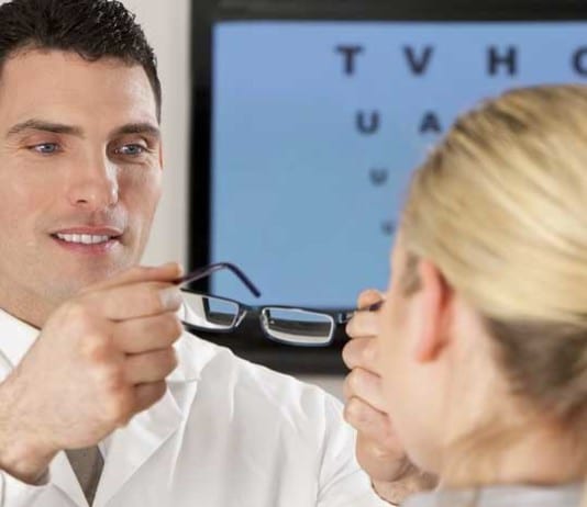 Ophthalmology Resident Consulted to Put Glasses On opthalmologist