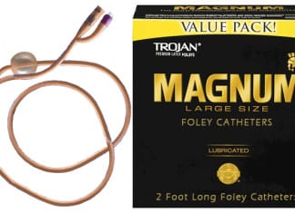 Trojan Develops New Magnum Size Foley Catheters; ‘It’s About Time,’ Say 100% of Surveyed Men