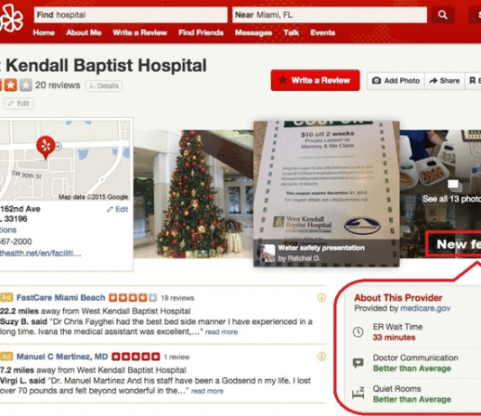Yelp Awards Noncompliant Patient for ‘Checking In’ to Same Hospital Room 198 Times in 2015 yelp hospital review