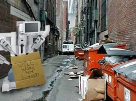 Homeless da Vinci Robot Seen Begging for Spare Surgeries