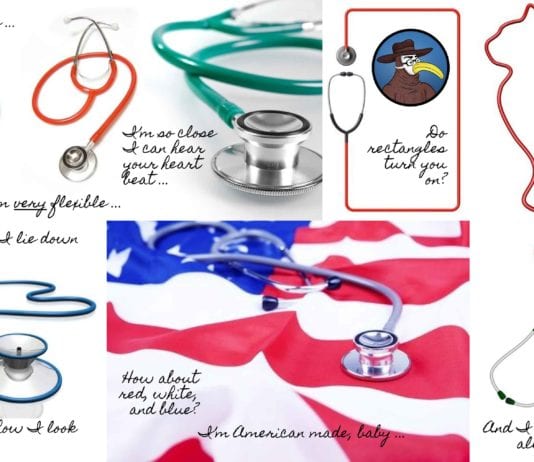 Valentine’s Day Tease: Stethoscopes in Sexy Positions