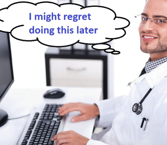 Resident Tempts Fate, Sits Down at Nursing Computer nursing computer