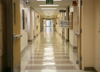 General Medicine Floor Smells a Little Less like Death Today hospital hallway