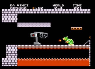 Da Vinci on Quest to Rescue Princess Toadstool Da Vinci, Bowser, Super Mario Bros