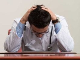Patient Care Cited as Major Hindrance to Workflow burned out physician