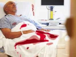 Patient Can’t Wait to Yank Out Foley, Cause Bloodbath Foley, bloodbath