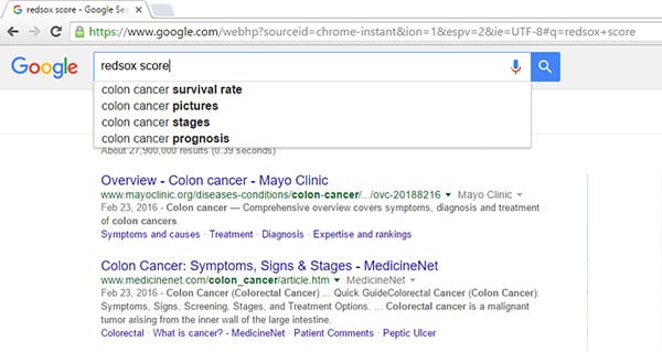 google colon cancer