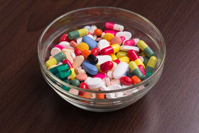 bowl of pills