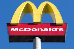 123rf 70158886 - mcdonald's signpost against blue sky