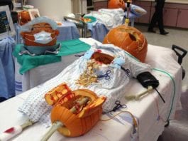 Halloween Pumpkin Carving Scenes at the Hospital: Updated trauma pumpkin