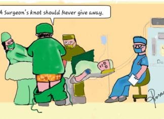 MadMEDicine Medical Cartoons Series surgical knot