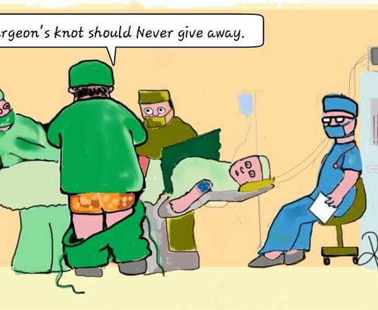 MadMEDicine Medical Cartoons Series surgical knot