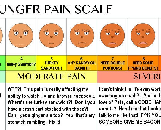 Joint Commission Releases New Hunger Pain Scale hunger pain scale hangry