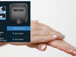 Powerful New Hand Dryer Can Dry, Detach Hands in 8 Seconds hand dryer