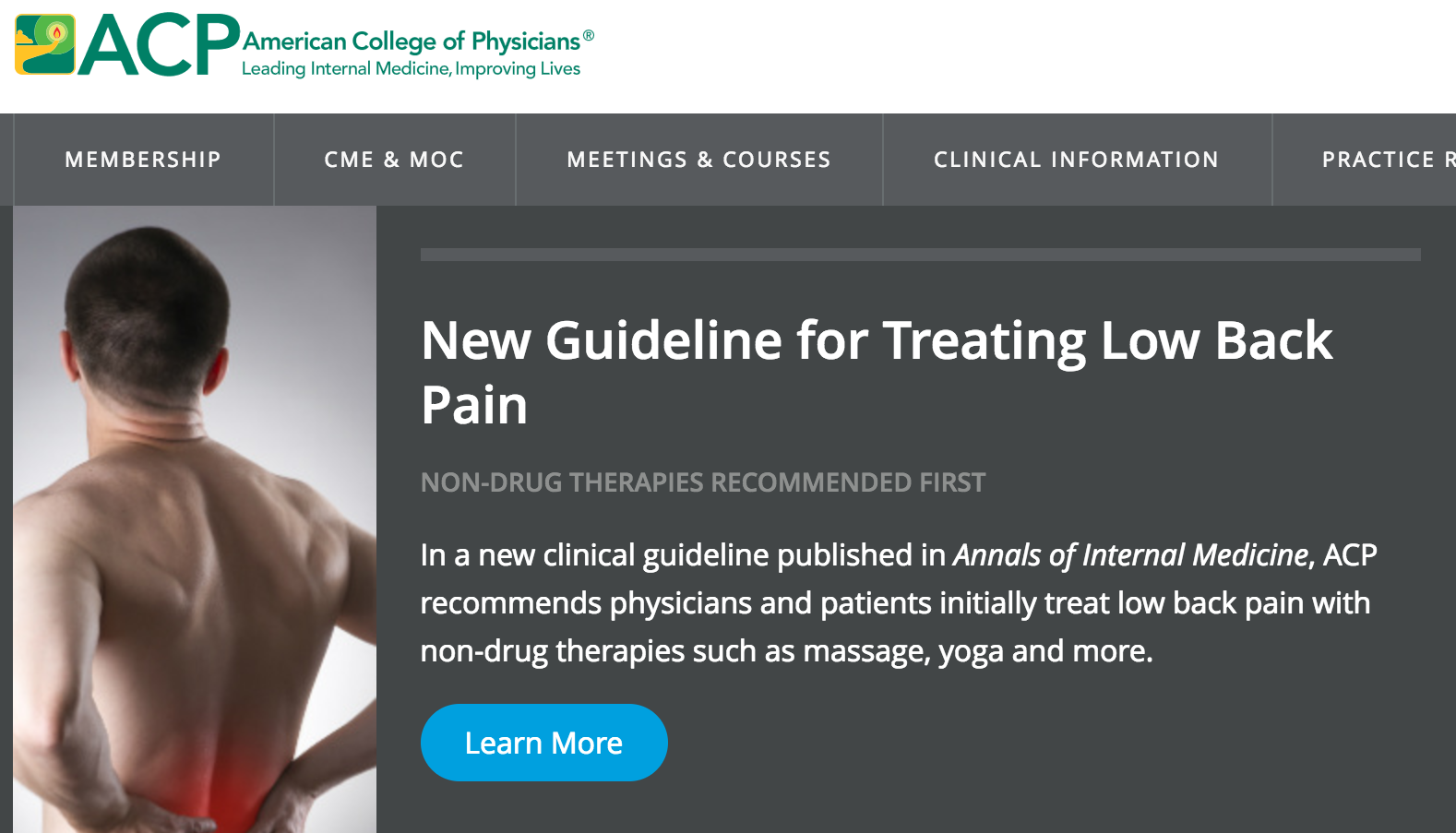 Acp Guidelines For Low Back Pain Anything Anything But Opioids Gomerblog