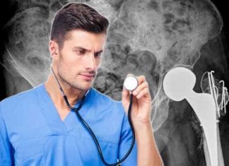 Orthopod Caught Listening to Femur with Stethoscope femur stethoscope