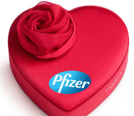 Pfizer Releases Box of Assorted Medications for Valentine’s Day Pfizer box of medications