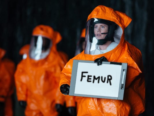 ‘Arrival’ Heroine, Dr. Louise Banks, Tries to Decipher Wordless Language of Orthopods Arrival heptopods orthopods Louise Banks