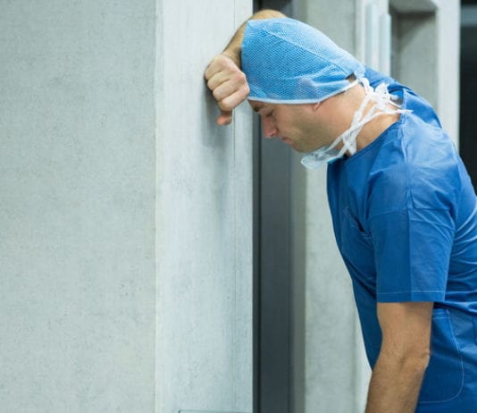 Nurse Waiting for Elevator Faces Stark Reality He Might Have to Take the Stairs elevator stairs