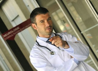 Military Training to Now Include Walking Through Busy ER Wearing White Coat doctor in white coat