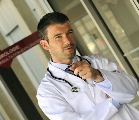 Military Training to Now Include Walking Through Busy ER Wearing White Coat doctor in white coat