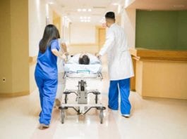 Gomer To Be Discharged From Medical Floor Soon As ER Bed Opens Up transporting patient