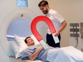 MRI Broken, Intern Forced to Hold Giant, Oversized Magnet