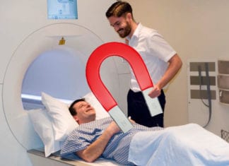 MRI Broken, Intern Forced to Hold Giant, Oversized Magnet