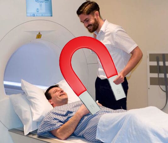MRI Broken, Intern Forced to Hold Giant, Oversized Magnet