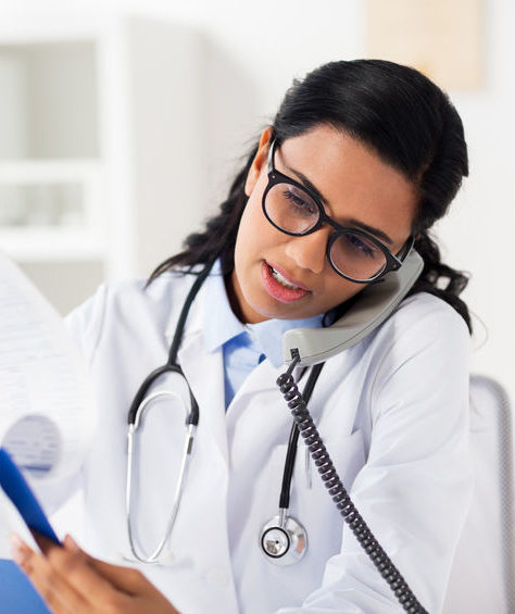 doctor calling consult