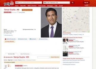 Patient “Catfished” by Doctor, Angry That Yelp Profile Was Not Dr. Sanjay Gupta