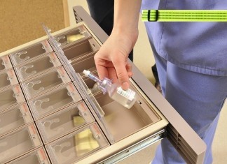 Hospital Mandates Nurses Wear Yellow Safety Belts While Checking Out Pyxis Medications Nurses must now wear reflective belts