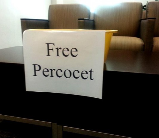 ER Places Bowl Full of Percocet in Waiting Room, Lowers Visits