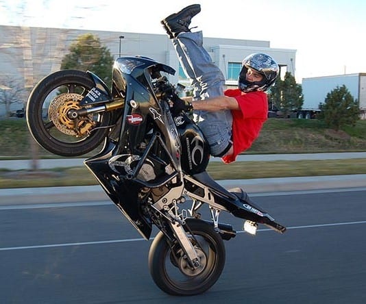 Guy on Motorcycle Looking Forward to Donating His Organs