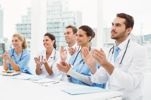 applauding doctors